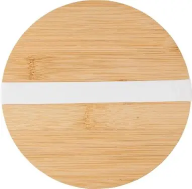 Ensaladera borosilicato 1200 ml con tapa de bambú