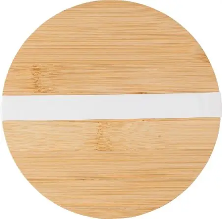 Ensaladera borosilicato 1200 ml con tapa de bambú