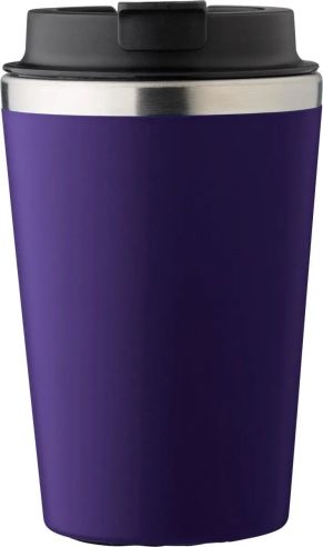 Taza acero inoxidable tapa PP 350 ml