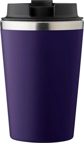 Taza acero inoxidable tapa PP 350 ml