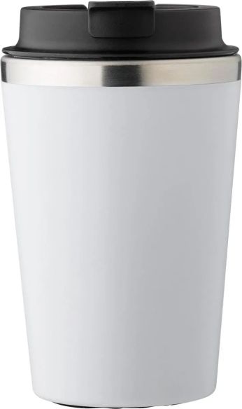 Taza acero inoxidable tapa PP 350 ml