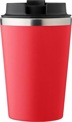 Taza acero inoxidable tapa PP 350 ml