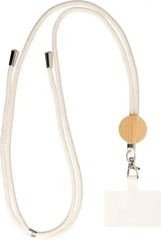 Lanyard algodón y bambú para móvil