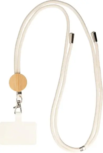 Lanyard algodón y bambú para móvil