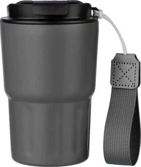 Vaso termo inox doble pared 320 ml tapa PP asa caja