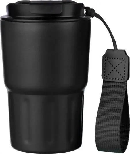 Vaso termo inox doble pared 320 ml tapa PP asa caja