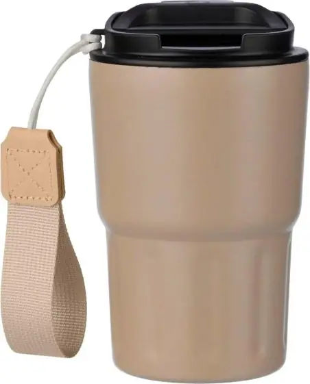 Vaso termo inox doble pared 320 ml tapa PP asa caja
