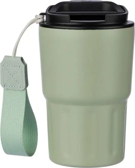 Vaso termo inox doble pared 320 ml tapa PP asa caja