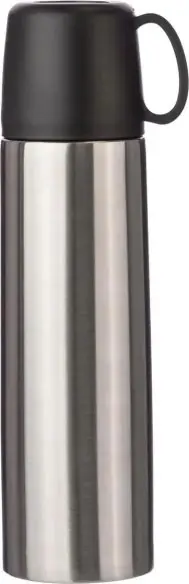 Termo inox 500 ml doble pared taza tapa 130 ml caja