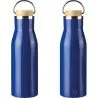 Botella acero reciclado 500 ml con asa y bambú - Imagen 15