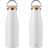 Botella acero reciclado 500 ml con asa y bambú - Imagen 52
