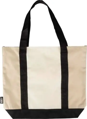 Bolsa rPET 600D compartimento superior bolsillo etiqueta