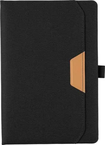 Cuaderno rPET A5 100p rayas 80gsm detalle PU papel tisú