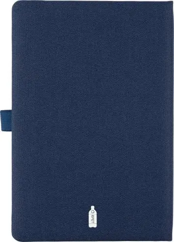 Cuaderno rPET A5 100p rayas 80gsm detalle PU papel tisú