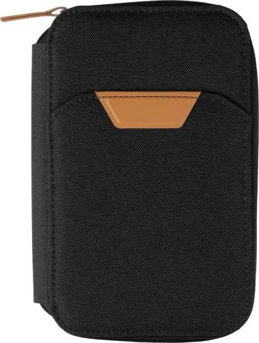 Cartera viaje rPET con RFID y soporte móvil