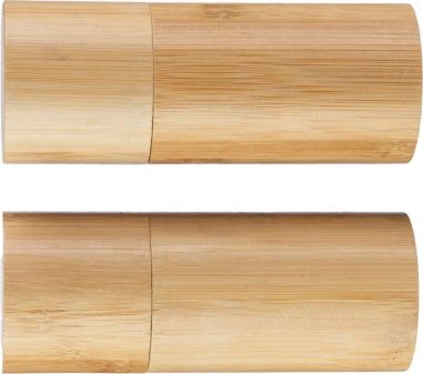 Set 2 molinillos especias bambú cerámica caja kraft