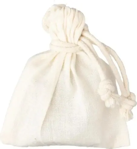 Cubitos piedra reutilizables bolsa algodón