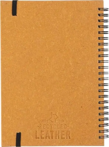 Cuaderno A5 de cuero reciclado 80 páginas