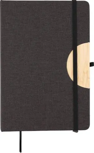 Libreta A5 rPET con soporte para móvil