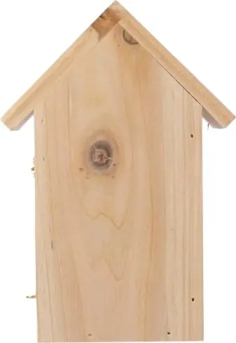 Casa mariposas pino con gancho metálico