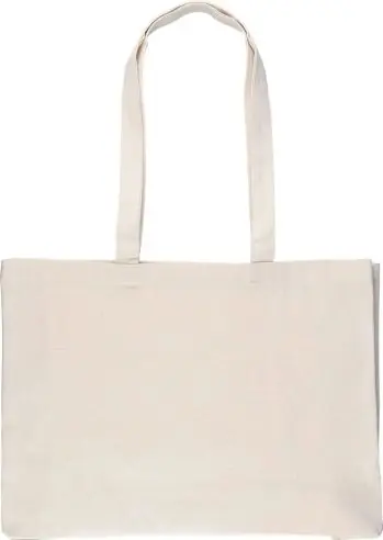 Bolsa de algodón 280 g/m² con fuelle 10 cm