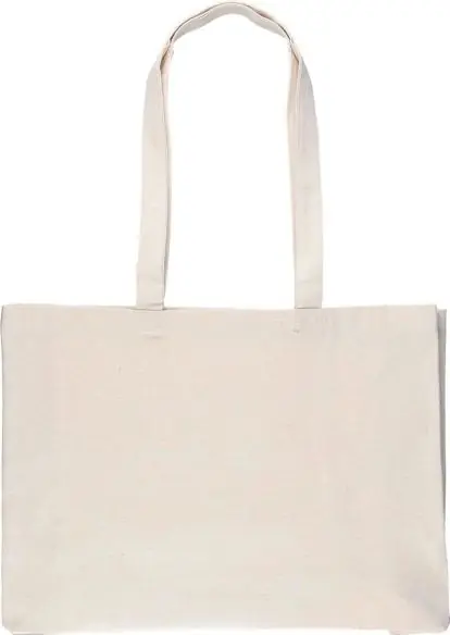 Bolsa de algodón 280 g/m² con fuelle 10 cm