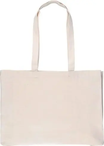Bolsa de algodón 280 g/m² con fuelle 10 cm