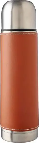 Termo acero inox 400 ml con funda PU