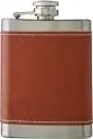 Petaca acero inox 100 ml con funda PU - Imagen 10