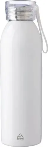 Botella acero reciclado 650 ml con correa