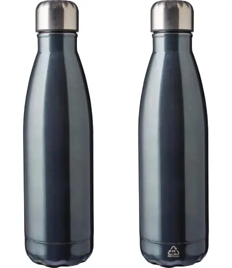 Botella acero reciclado 650 ml con grabado