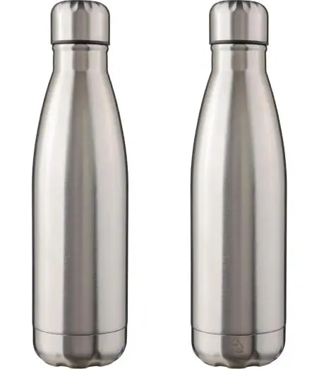 Botella acero reciclado 650 ml con grabado