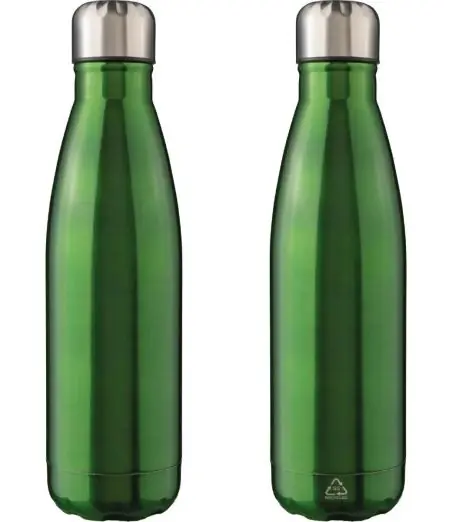 Botella acero reciclado 650 ml con grabado