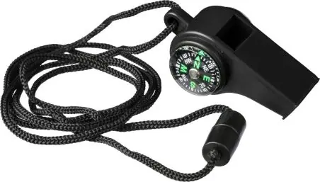 Silbato PP 90 dB con brújula y termómetro