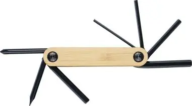 Set herramientas acero carbono bambú