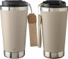 Vaso termo inox reciclado 500 ml doble pared tapa caja - Imagen 4