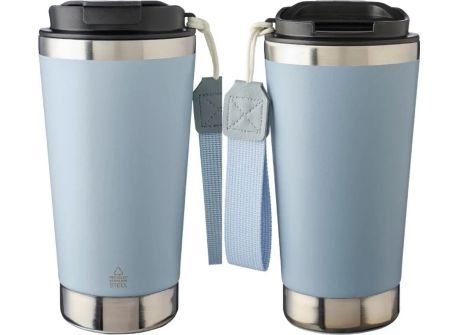 Vaso termo inox reciclado 500 ml doble pared tapa caja