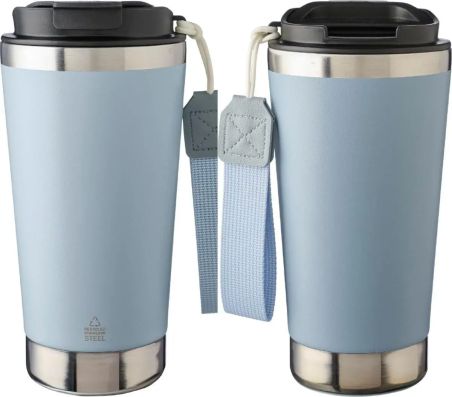 Vaso termo inox reciclado 500 ml doble pared tapa caja