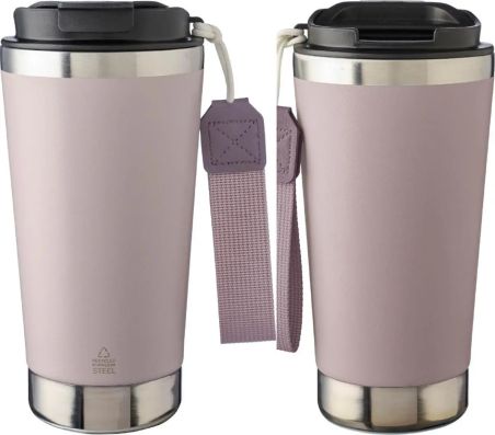 Vaso termo inox reciclado 500 ml doble pared tapa caja