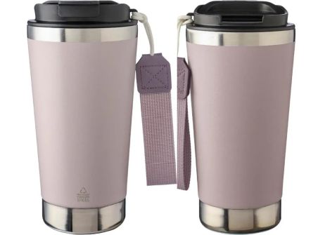 Vaso termo inox reciclado 500 ml doble pared tapa caja