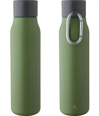 Botella termo de acero inox reciclado 600 ml 6h/9h