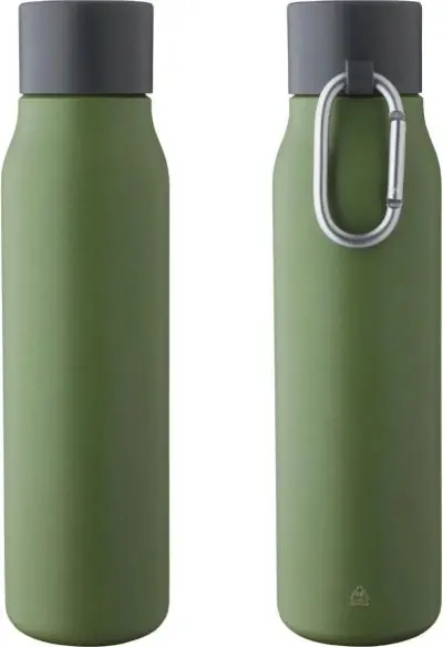 Botella termo de acero inox reciclado 600 ml 6h/9h