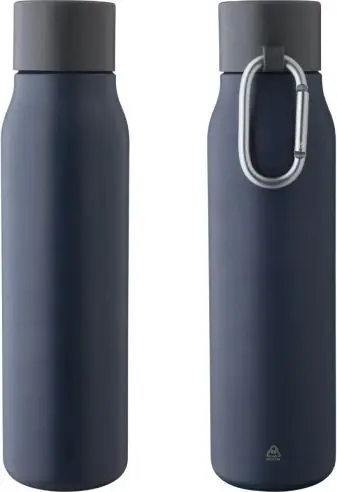 Botella termo de acero inox reciclado 600 ml 6h/9h