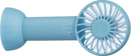 Ventilador mano ABS 600 mAh USB-C soporte plegable