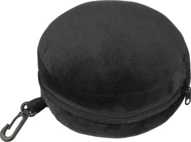 Almohada viaje con antifaz poliéster mosquetón PP