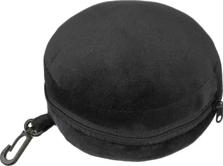 Almohada viaje con antifaz poliéster mosquetón PP