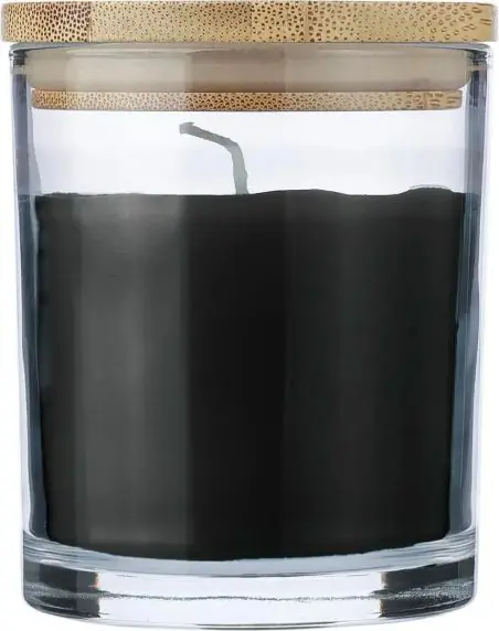 Vela cristal vainilla 120 g tapa bambú