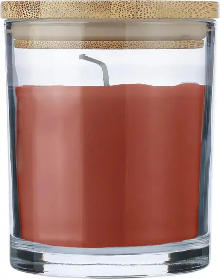 Vela cristal vainilla 120 g tapa bambú