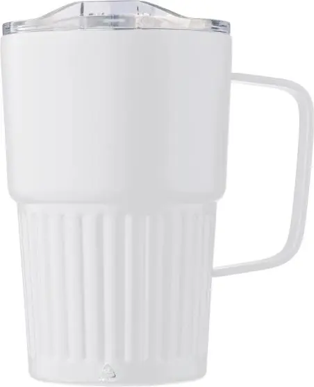 Taza termo inox reciclado 450 ml asa tapa deslizante RCS