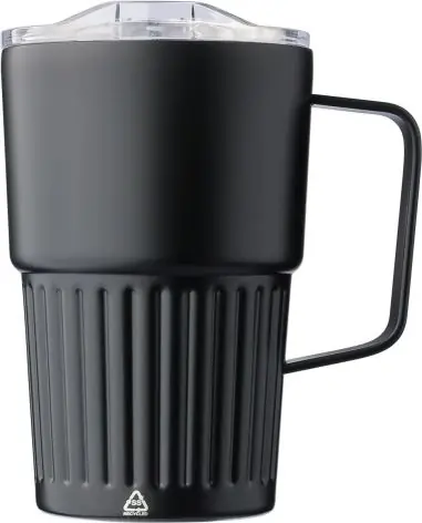 Taza termo inox reciclado 450 ml asa tapa deslizante RCS